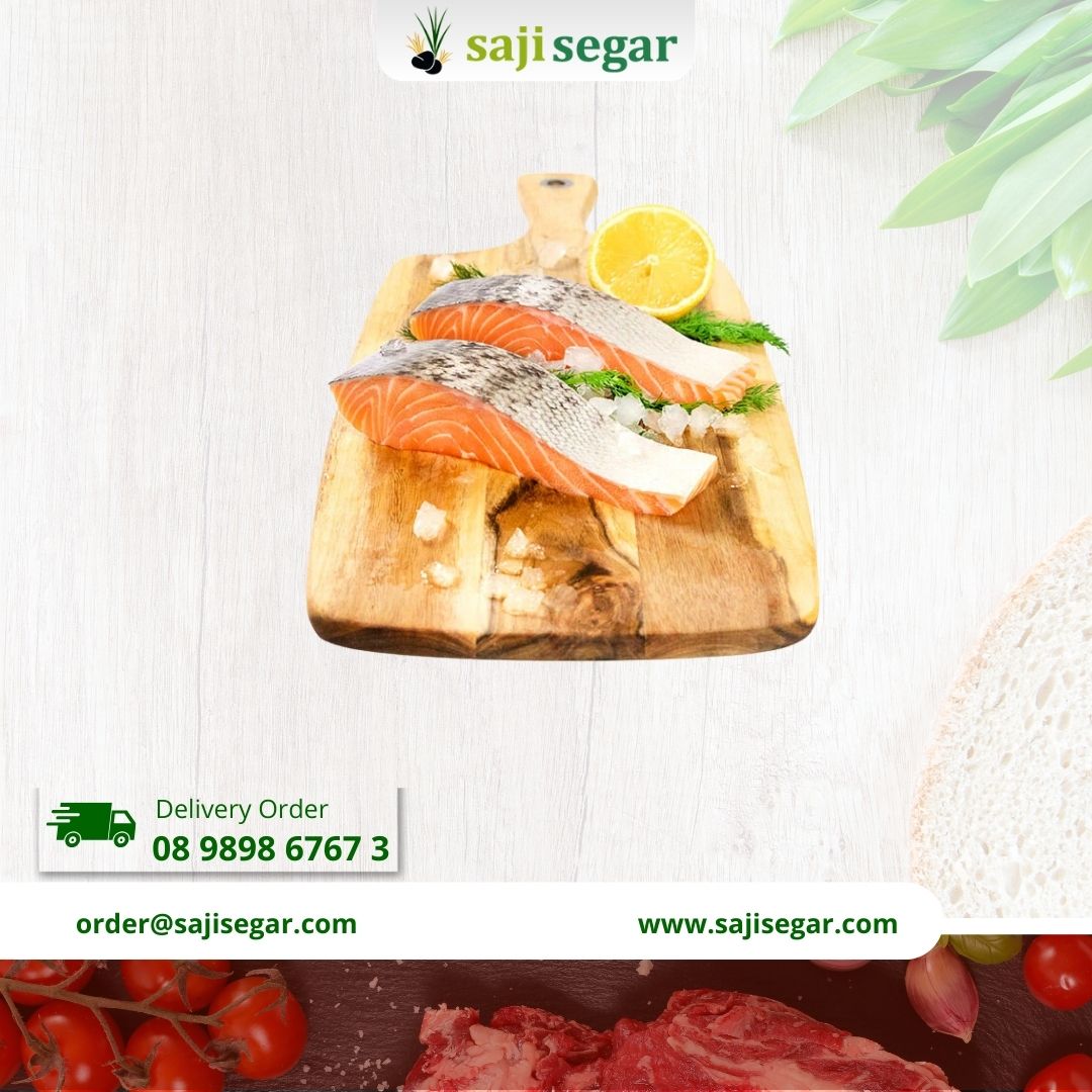 Salmon Fillet Portion MPASI Frozen 250gr - Salmon Boneless Grade A